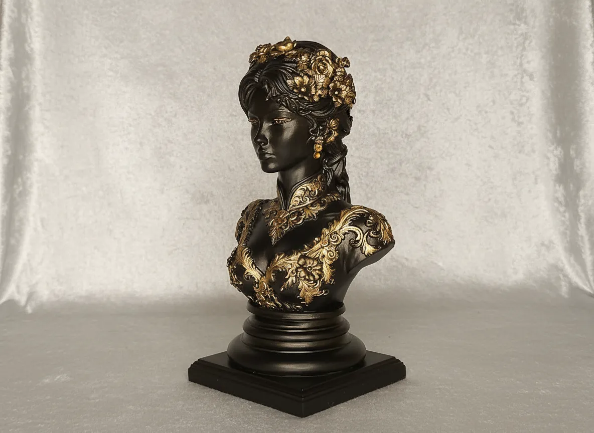 Buste "France" noir bronze
