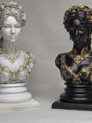 Buste "France" noir bronze