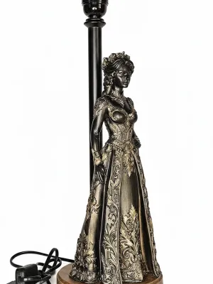 Pied de Lampe "France" noir bronze