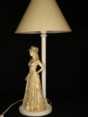 Pied de lampe "France" Banc marbre