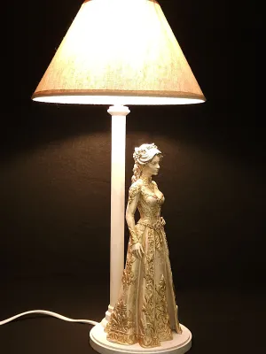 Pied de lampe "France" Banc marbre