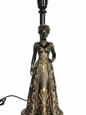 Pied de Lampe "France" noir bronze